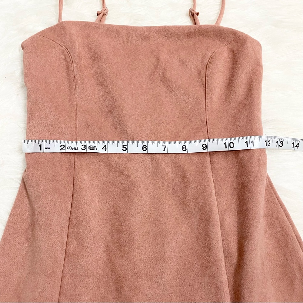DONNA MIZANI Faux Suede Mini Dress - Picture 2 of 7